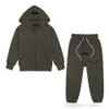 Designer-Kleidung für Kinder, Trainingsanzug für Jungen und Mädchen, zweiteiliges Set der Modemarke High Street mit besticktem Reißverschluss, Pullover, Mantel und Jogginghose, Kinderbekleidungssets