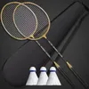 Badminton-Saite, 2-teiliges professionelles Schläger- und Tragetaschen-Set, Doppelschläger, Indoor-Outdoor-Speed-Sport-Zubehör 231213