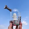 5 Zoll Ghost Silikon Shisha Shisha Rauchen Bong Wasserpfeife + Glasschüssel + Geschenkbox