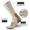 Spor çorapları 80 merino yünü erkekler için kadınlar kalınlaşır sıcak yürüyüş yastık mürettebatı nem fitil Euro boyutu 231213