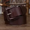 Belts Pure Cowhide 3.8cm Wide Hypoallergenic Belt For Men Genuine Leather Pin Buckle Versatile Business Youth Casual Jeans