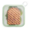 Serviesgoed Sandwich Toast Bento Box Eco-vriendelijke lunchcontainer Magnetronbestendig Herbruikbaar siliconen