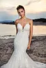 Eddy K Wedding Dresses Sexy Sweetheart Open Back Bridal Gowns Custom Made Lace Appliques Sweep Train Mermaid Robe De Soiree