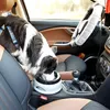 الكلب الأوعية الأليفة وعاء السيارة Cat بلاستيك تغذية الطعام شرب الماء المزعجة الفائض في التدفق غير المنزلق