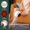 Benmassagers Electric Knee Massager Compress Infrared Therapy Arthritis Massage 2 I 1 Uppvärmning TENS PAD MINED MINTIFE 231214