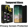 iPhoneのプライバシー携帯電話スクリーンプロテクター14 13 12 11 Pro Max XR 7 8Plus Antipeeping Tempered Glass with Retail Package 22 ll