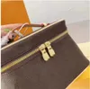 10a Magno de maquillaje para mujeres bolsas para trazar bolsas de lavado bolso de diseño para mujeres bolso de maquillaje de cuero bolso de viaje de alta calidad estuche de maquillaje de belleza M41178