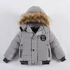 Down Coat 2 3 4 5 6 Years Winter Baby Boys Jacket Warm Fashion Autumn Hooded Coat Zipper Fur Collar Outerwear Birthday Gift Kids Clothes 231214