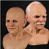 Otro evento Suministros para fiestas The Old Man's Face Pelucas Máscara Halloween Moda Cosplay Anime para hombre con escudo ocular 254H