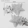 Headwear Hair Accessories Oaoleer 2Pcs/lot Cute Silver Star Hair Clip For Kids Girls Pink Glitter Hair Pins Barrettes Child Headwear Hair Accessories GiftL231214