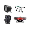 Deragliatori bici 1 set luce anteriore elettrica posteriore DK336 cavo interruttore bicicletta LED 231214