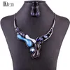 Ensembles de bijoux à la mode, collier de haute qualité pour femmes, bijoux en résine de cristal multicolore, Design Unique, cadeau de fête 259A