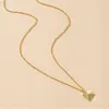 Naszyjniki wiszące złoto biżuteria stylowa modna elegancka akcesoria dla kobiet Naszyjnik z sercem origami modny akcesoria na żądanie