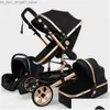 Passeggini# Passeggini# Passeggino 3 in 1 Carrozzina portatile originale Pieghevole Carrozzina Telaio in alluminio Consegna a goccia Passeggini maternità per bambini Dhr1l {categoria} Q231215