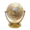 Dekorativa objekt Figurer Vintage English Edition Globe World Map Decoration Earth Globes With Base Geography Classroom Home of Dhyk3