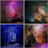 مصابيح الإسقاط أحدث رائد فضاء Starry Sky Projector Lamp Galaxy Star STAR LASER USB شحن الغلاف الجوي للأطفال ديكور غرفة نوم BOY DHWEC