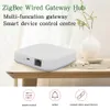 Tuya Zigbee 3.0 Wired Gateway Hub Centro de controle remoto Protocolo Zigbee via aplicativo inteligente Controle de voz da Amazon Alexa Google Home Tmall Genie Smart Home Electronics