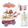 Tools Workshop Kids Kitchen Play Toys Glass Candy Trolley House Push Up Cooking Set Letase For Girls Gift 231213