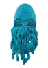 Pure Manual Weave Octopus ullgarnhattar Håll varma Halloween -festen Funny9288799