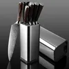 XITUO Kitchen Chef Set 4-8PCS set LNIFE Stainless Steel LNIFE Holder Santoku Utility Cut Cleaver Bread Paring Knives Scissors282f