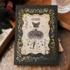 Notepads Retro Gothic Notebook Colorful Inner Pages Diary Exquisite Ledger Book For Girls Simple Ins Style Writing Supplies 231213