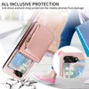 Luxury Crossbody Zipper Vogue Phone Case for Samsung Galaxy Folding Z Flip5 Fold5 5G Wristband Bracelet Multiple Card Slots Leather Wallet Chain Bracket Fold Shell