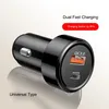 38 Вт быстрая быстрого зарядного автомобиля Двойной порты PD 20W USB Type C Car Chargers Auto Power Adapter для iPhone 15 Samsung S24Tablet PC Android Phone