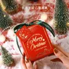 Gift Wrap 20 Pcs/Lot Christmas Eve Packaging Gift Color Box Exquisite Stamping Light Luxury Ribbon Bow Christmas Card Paper Gift Box 231214