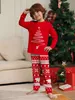 Familie Passende Outfits 2024 Weihnachten Pyjamas Baby Mutter Kinder Tochter Mama Set Weihnachten Pjs Langarm Nachtwäsche 231213