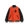 Mens Jacket Designer Jacket Baseball Uniform windbreaker womens Hip Hop Harajuku Ape Coat Embroidery Fashion Tide Sports Loose Coat Unisex printing jacket