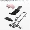 Strollers# Strollers# Luxury Pocket 4 9kg Baby Stroller Light Folding Carriage Umbrella Pram Portable on the Airplane Kinderwagen Strollers#232w Q231215