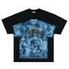 Projektantka Patchwork Print T Shirt Summer Casual Fashion Street Wear Men Men Tshirt 23fw 14 grudnia