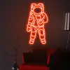 기타 이벤트 파티 용품 우주 비행사 네온 사인 커스텀 라이트 LED 핑크 홈룸 벽 장식 INS 상점 장식 327Q