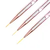 Nail Brushes Liner Art Line Easy Manicures Uv Gel Tips Design Professional Quality Thin Manicure Efficient Metal Handle Diy