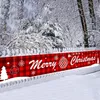 Nowy Wesołych Świąt Banner Dekoracje świąteczne dla domu na świeżym powietrzu Banner Pulling Navidad Natal Decor Nowy rok 201028272n