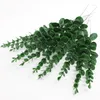 Fleurs décoratives 240pcs feuilles d'eucalyptus artificielles tiges gris vert 38cm branches de feuilles pour la maison bouquet pièce maîtresse décor de mariage