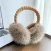 Muffs mignons CHEPHONES PLUSE FEMMES EARMUFS DE CASSE SOFF SOFT CASHERE SOFF SOLID FURT PLUGS FOLM UNISE COUVERT