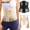 Waist Tummy Shaper MISTHIN Invisible Double Belt Corset Transparent Summer Slimming Sheath Woman Flat Belly Trainer Tight Shapewear 231213