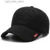 Ball Caps 2021 Spring and Autumn Baseball Cap dla męskiej czerwonej etykiety haftowanej czapki szczytowej kapelusz snapback men yq231214
