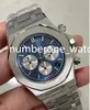 Męskie zegarek szafirowe zegarki szklane kwarc chronograf pełny funkcja mężczyźni designerskie zegarki stalowe paski na rękę