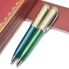Ballpoint Pens 16 Color High Quality R Series Ca Metal Pen Stationery Office School Supplies Writing Smooth Ball With Gem Top 231213