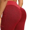 Kvinnors leggings anti cellulitficka Legging Push Up Honeycomb Butt Lift Booty Tights Sexig träning Fitness Yoga Hög midja Ruched Pants 231214