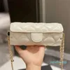 Designer Bag Classic Mini Flap Bags Solid Color Leather Crossbody Handbags Gold-Tone Metal Chains Diamond Quilted Women Shoulder