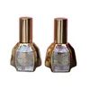 Mini frasco de perfume 12ml luxo ouro prata fragrância pequena amostra frascos parafuso bomba embalagem cosmética vazio vidro névoa spray atomizador garrafas recarregáveis