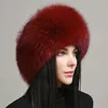 Trapper Hats 2023 Style Winter Russian 100 Natural Real Fur Hat Women Quality Bomber äkta mössor 231214