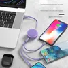 Câble de charge ultra rapide 66 W pour téléphone portable Android et Apple avec une longueur de 1,1 m Vente complète de bonne qualité Prise en charge TYPE-C, interface Lightning Câble USB cellulaire évolutif