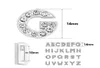 1300pcslot 10mm AZ Bling full rhinestones Slide letter Charms DIY Alphabet fit for 10MMdiy wristband keychains2924101