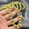 Contas de barril de pulseira de jade Jinsi tipo fio