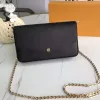 M61276 Designer 10A Dames luxe portemonnee Multi Pochette Felicie Chain Schouders Portemonnee met doos 3 in 1 Dames Flap Bag Hoge gouden ketting