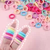 Copricapo Accessori per capelli 100 pezzi Ragazze Elastico elastico Fasce per capelli Bambini Dolce Nylon Scrunchie Fasce per bambini Coda di cavallo Accessori per capelli GiftL231214